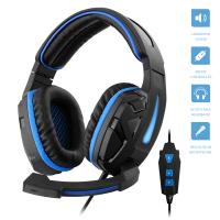 1Life Cyber 7.1 - Słuchawki dla graczy virtual 7.1 surround z mikrofonem (czarny/niebieski) 1Life Cyber 7.1 - Słuchawki dla graczy virtual 7.1 surround z mikrofonem (czarny/niebieski)