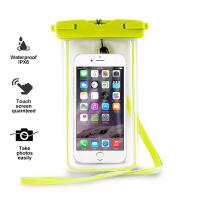 PURO Waterproof Case - Nieprzemakalne etui smartphone/phablet max. 5.7" (limonkowy)