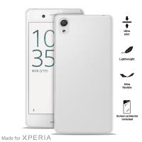 PURO Ultra Slim "0.3" Cover MFX - Zestaw etui + folia na ekran Sony Xperia X (półprzezroczysty)