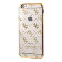 Guess 4G Transparent - Etui iPhone 6s / iPhone 6 (przezroczysty/złoty)