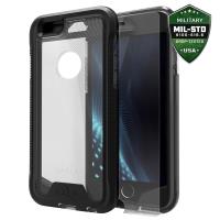 Zizo ION Cover - Pancerne etui iPhone 6s / iPhone 6 + szkło 9H na ekran (czarny/przezroczysty)