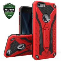 Zizo Static Cover - Pancerne etui iPhone 6s / iPhone 6 z podstawką (czerwony/czarny)