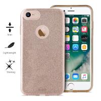 PURO Glitter Shine Cover - Etui iPhone 8 / 7 (Gold)