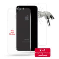 PURO 0.3 Nude - Etui iPhone 8 / 7 (przezroczysty) + Szkło ochronne hartowane na ekran iPhone 8 / 7 PURO 0.3 Nude - Etui iPhone 8 / 7 (przezroczysty) + Szkło ochronne hartowane na ekran iPhone 8 / 7