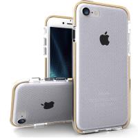 Zizo Pulse - Etui iPhone 8 / 7 (przezroczysty/złoty)