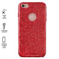 PURO Glitter Shine Cover - Etui Phone 6s Plus / iPhone 6 Plus (Red Love) Limited edition