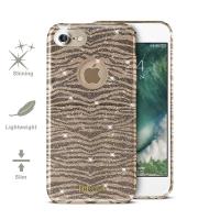 JUST CAVALLI Leo Zebra Glitter Cover - Etui iPhone 7 (Gold) JUST CAVALLI Leo Zebra Glitter Cover - Etui iPhone 7 (Gold)