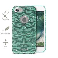 JUST CAVALLI Leo Zebra Glitter Cover - Etui iPhone 7 (Green) JUST CAVALLI Leo Zebra Glitter Cover - Etui iPhone 7 (Green)