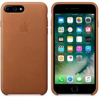 Apple Leather Case - Skórzane etui iPhone 7 Plus (naturalny brąz)