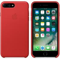 Apple Leather Case - Skórzane etui iPhone 7 Plus (czerwony) (PRODUCT)RED
