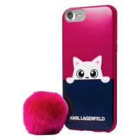 Karl Lagerfeld K-Peek A Boo Case - Etui iPhone 7 (Pink/Navy) Karl Lagerfeld K-Peek A Boo Case - Etui iPhone 7 (Pink/Navy)