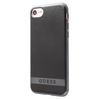 Guess Classic Soft Case - Etui iPhone 7 (czarny/srebrny)