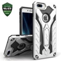Zizo Static Cover - Pancerne etui iPhone 7 Plus z podstawką (srebrny/czarny) Zizo Static Cover - Pancerne etui iPhone 7 Plus z podstawką (srebrny/czarny)