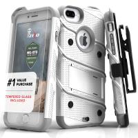 Zizo Bolt Cover - Pancerne etui iPhone 7 Plus + szkło 9H na ekran (biały/szary) Zizo Bolt Cover - Pancerne etui iPhone 7 Plus + szkło 9H na ekran (biały/szary)