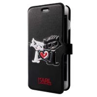 Karl Lagerfeld Choupette In Love Booktype Case - Etui iPhone 7 z klapką (Black) Karl Lagerfeld Choupette In Love Booktype Case - Etui iPhone 7 z klapką (Black)