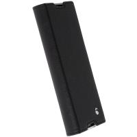Krusell Malmo 4 Card Foliocase - Etui Sony Xperia XA1 z kieszeniami na karty + stand up (czarny)