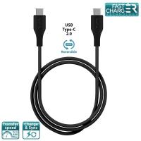 PURO Type-C Charge & Sync Cable - Kabel USB-C 2.0 na USB-C 2.0 do ładowania & synchronizacji danych, 2A, 480 Mbps, 1 m (czarny) PURO Type-C Charge & Sync Cable - Kabel USB-C 2.0 na USB-C 2.0 do ładowania & synchronizacji danych, 2A, 480 Mbps, 1 m (czarny)