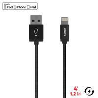 Kanex Premium DuraFlex Lightning - Kabel MFi z Lightning do USB, 1.2 m (Matte Black)