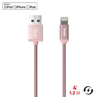 Kanex Premium DuraFlex Lightning - Kabel MFi z Lightning do USB, 1.2 m (Rose Gold)