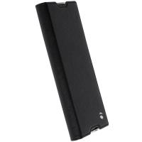 Krusell Malmo 4 Card Foliocase - Etui Sony Xperia XA1 Ultra z kieszeniami na karty + stand up (czarny)