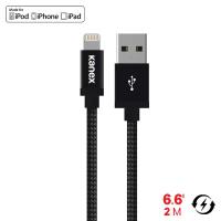 Kanex MiColor Premium Lightning - Kabel MFi z Lightning do USB, 2 m (Matte Black) Kanex MiColor Premium Lightning - Kabel MFi z Lightning do USB, 2 m (Matte Black)