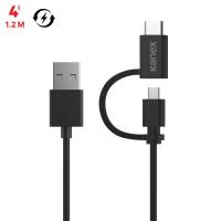 Kanex Micro USB ChargeSync Cable with USB-C Connector Adapter - Kabel USB do ładowania & synchronizacji danych z dwoma wtykami Micro USB & USB-C, 480 Mbps, 1,2 m (Black) Kanex Micro USB ChargeSync Cable with USB-C Connector Adapter - Kabel USB do ładowania & synchronizacji danych z dwoma wtykami Micro USB & USB-C, 480 Mbps, 1,2 m (Black)