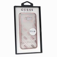 Guess 4G Transparent - Etui Samsung Galaxy S8 (różowo-złoty) Guess 4G Transparent - Etui Samsung Galaxy S8 (różowo-złoty)