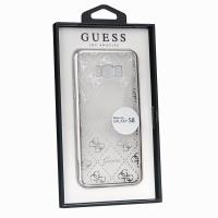 Guess 4G Transparent - Etui Samsung Galaxy S8 (srebrny) Guess 4G Transparent - Etui Samsung Galaxy S8 (srebrny)