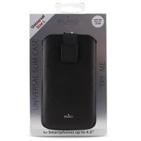 PURO Essential Slim - Etui uniwersalne do smartfonów rozmiar L (czarny)