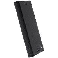 Krusell Malmo 4 Card Foliocase - Etui Sony Xperia XZ Premium z kieszeniami na karty + stand up (czarny)