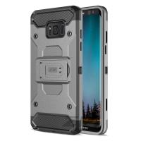 Zizo Armor Cover - Pancerne etui Samsung Galaxy S8+ z podstawką i uchwytem do paska (Black)