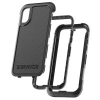 Griffin Survivor Extreme - Pancerne etui iPhone X (czarny/przezroczysty) Griffin Survivor Extreme - Pancerne etui iPhone X (czarny/przezroczysty)