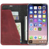 Krusell Sunne 4 Card FolioWallet - Skórzane etui iPhone X z kieszeniami na karty + stand up (Red) Krusell Sunne 4 Card FolioWallet - Skórzane etui iPhone X z kieszeniami na karty + stand up (Red)