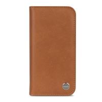Moshi Overture - Etui iPhone X z kieszeniami na karty + stand up (Caramel Brown)