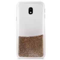 PURO Sand Cover - Etui Samsung Galaxy J3 (2017) (liquid & glitters Gold)