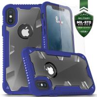 Zizo Proton Case - Pancerne etui iPhone X ze szkłem 9H na ekran (Blue/Trans Clear) Zizo Proton Case - Pancerne etui iPhone X ze szkłem 9H na ekran (Blue/Trans Clear)