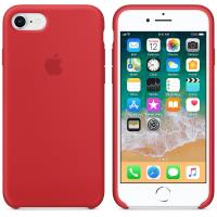 Apple Silicone Case - Silikonowe etui iPhone 8 / 7 (czerwony) (PRODUCT)RED Apple Silicone Case - Silikonowe etui iPhone 8 / 7 (czerwony) (PRODUCT)RED