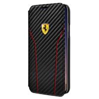 Ferrari Racing Carbon Book - Etui iPhone X z kieszeniami na karty (czarny) Ferrari Racing Carbon Book - Etui iPhone X z kieszeniami na karty (czarny)