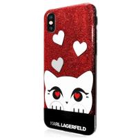 Karl Lagerfeld Choupette Valentine - Etui iPhone X (Red) Karl Lagerfeld Choupette Valentine - Etui iPhone X (Red)