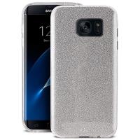 PURO Glitter Shine Cover - Etui Samsung Galaxy S7 edge (Silver) PURO Glitter Shine Cover - Etui Samsung Galaxy S7 edge (Silver)