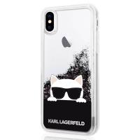 Karl Lagerfeld Choupette Sunglass - Etui iPhone X (Glitter Black) Karl Lagerfeld Choupette Sunglass - Etui iPhone X (Glitter Black)