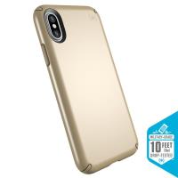 Speck Presidio Metallic - Etui iPhone X (Pale Yellow Gold Metallic/Camel Brown) Speck Presidio Metallic - Etui iPhone X (Pale Yellow Gold Metallic/Camel Brown)