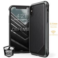 X-Doria Defense Lux - Etui aluminiowe iPhone X (Black Leather) X-Doria Defense Lux - Etui aluminiowe iPhone X (Black Leather)