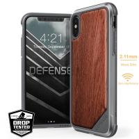 X-Doria Defense Lux Wood - Etui aluminiowe iPhone X z prawdziwym drewnem (Rosewood) X-Doria Defense Lux Wood - Etui aluminiowe iPhone X z prawdziwym drewnem (Rosewood)