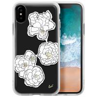 Laut POP MONO BLOOMS - Etui iPhone X z 2 foliami na ekran w zestawie (Mono blooms)