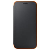 Samsung Neon Flip Cover - Etui z klapką Samsung Galaxy A5 (2017) z efektem podświetlenia (czarny)