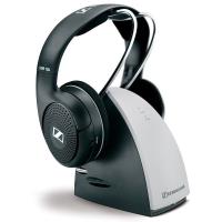 Sennheiser RS 120 II - Stereofoniczny system słuchawek bezprzewodowych RF o konstrukcji supra-aural z nadajnikiem (czarny/srebrny)