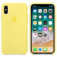 Apple Silicone Case - Silikonowe etui iPhone X (lemoniadowy)