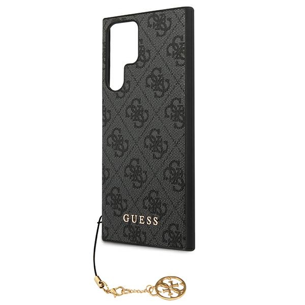 Guess 4G Charms Collection - Etui Samsung Galaxy S22 Ultra (szary)
