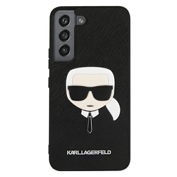 Karl Lagerfeld Saffiano Ikonik Karl`s Head - Etui Samsung Galaxy S22 (czarny)
